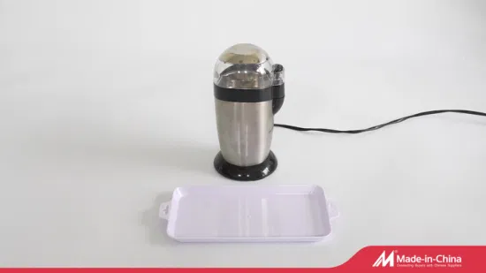 Электрическая пластиковая кофемолка для кухонной посуды, шлифовальная машина для орехов с лезвием из нержавеющей стали и прозрачной крышкой (8832D)